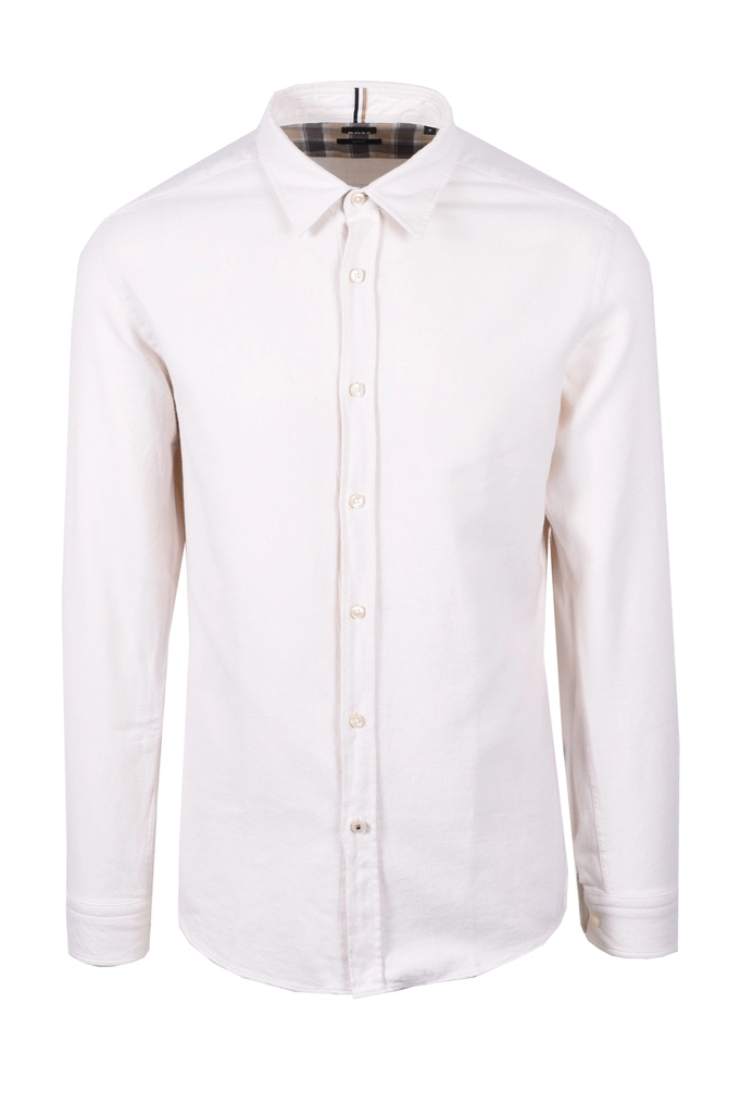 Hugo Boss Mens C-roan-kent-c4-244 Shirt Open White - Size 2XL